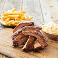 Honey-Glazed Baby Back Ribs Dinner · One-half slab of our tender ribs. Includes one side.