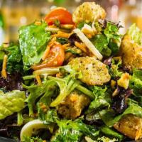 Melt House Salad · Mixed greens, cherry tomato, hard boiled egg, herb croutons, crumbled feta or blue cheese or...