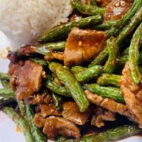 Prik Khing Lunch · Vegan. Thai hot curry with string beans. Spicy