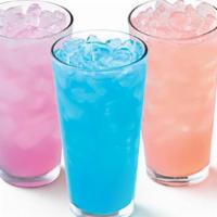 Flavored Lemonades · Bright and refreshing lemonade in your choice of flavor.  Choose from classic, Blue Raspberr...