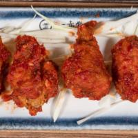Chicken Wings(Spicy) · Deep fried chicken wings with house made sauce.