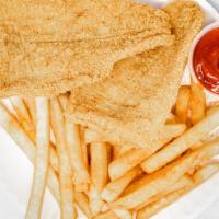 Catfish Basket With Fries · 2 pieces.