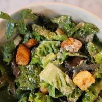 Salad Super Caesar · parmesan cheese, garlicky croutons, romaine, kale; creamy caesar dressing