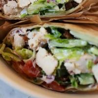 Wrap Cblt · garlic herb wrap, grilled chicken, smoked bacon, grape tomato, red onion, romaine; ranch dre...