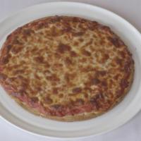 Cauliflower Crust Cheese Pizza · Gluten-free.