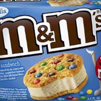 M & M Vanilla Cookie Sandwich · M&M'S Vanilla Ice Cream Cookie Sandwiches are a deliciously fun and colorful way to enjoy a ...