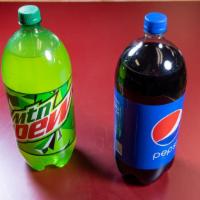 2-Liter Bottled Soft Drink · Grab a refreshing bottle of Pepsi or Mountain Dew to go with your Frank's pizza order. Now a...