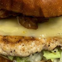 Marinated Chicken Breast Sandwich · All natural chicken, free of preservatives, antibiotics and hormones, raised free range and ...