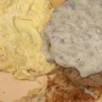 Country Fried Steak Breakfast · This will surely be your new go to breakfast meal. Hand breaded homestyle country fried stea...