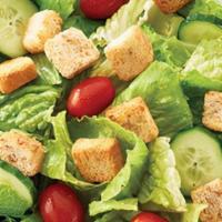 Tossed Salad (Small) · Romaine lettuce, tomato, cucumber, croutons and Italian dressing.