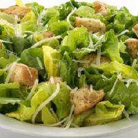 Caesar Salad (Large) · Romaine lettuce, croutons, shredded Parmesan cheese and Caesar dressing.