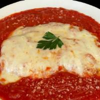 Chicken Parmesan · À la carte.
Our Chicken Parmesan entree includes one hand breaded chicken cutlet cooked to p...