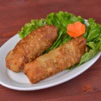 Eggrolls | Cha Gio (Qty 2) · Crispy rice paper filled with pork, vermicelli, herbs and spices served with fish sauce.