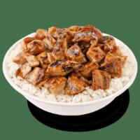 Grilled Bourbon Chicken · Grilled chicken wok-tossed in a sweet and savory bourbon sauce.