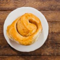 Cinnamon Roll · Lots of cinnamon sugar rolled into a classic dough and brushed with butter.