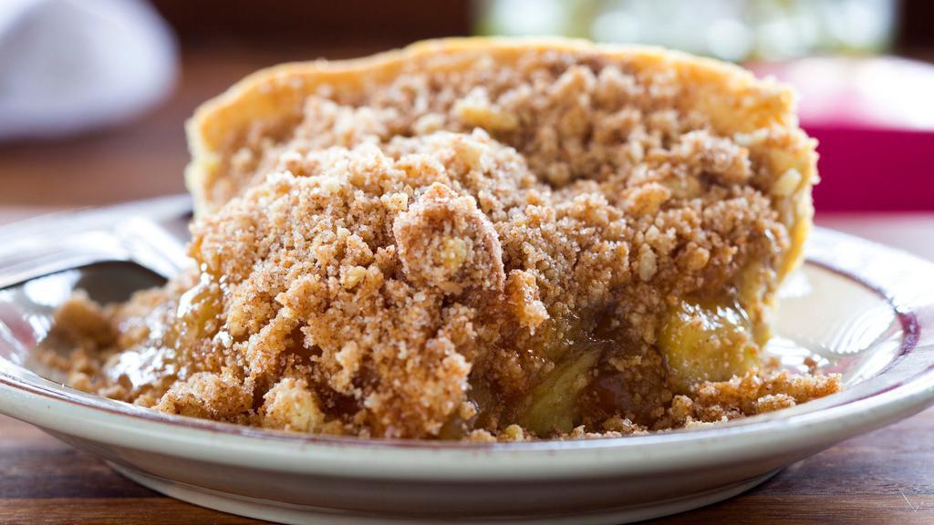 Dutch Apple · Same delicious filling as our apple pie but with a cinnamon streusel top.