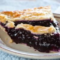 Blueberry · Tender pie crust just like Grandma's filled to the brim with plump Michigan blueberries.