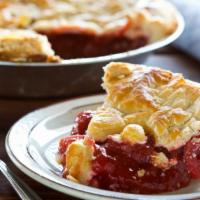 Strawberry Rhubarb · One of our most popular pies.  A perfect combination of tart and refreshing rhubarb, sweeten...
