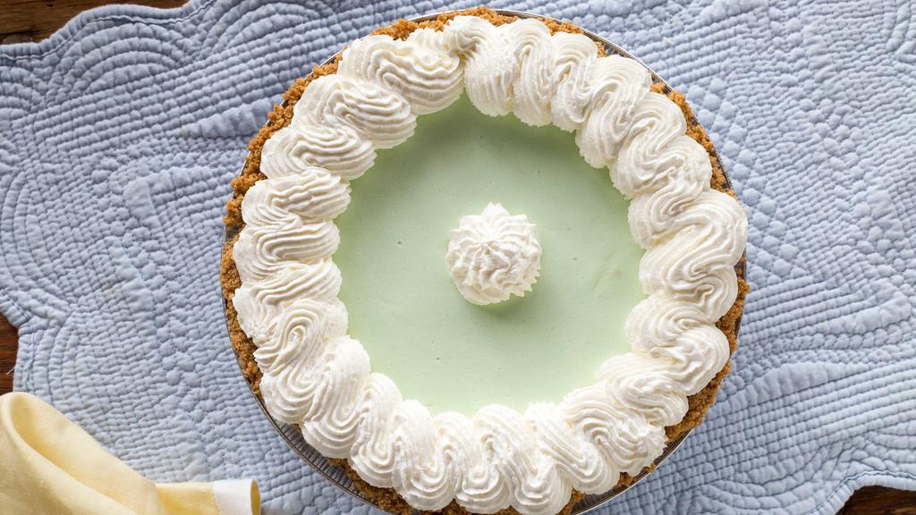 Key Lime · The tangy taste of Florida key limes baked in a graham cracker crust and ringed with whipped cream.
