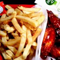 Chicken Wings (6 Pieces) · 6 Pieces with French Fries.