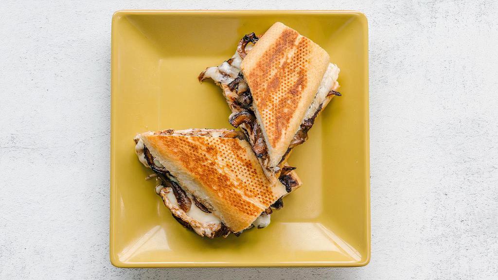 Chicken Pepito Sandwich · Chicken with sauteed onions, cheese, black beans, and lizano sauce. Served on French bread. Contains gluten, dairy, and soy. We cannot make substitutions.