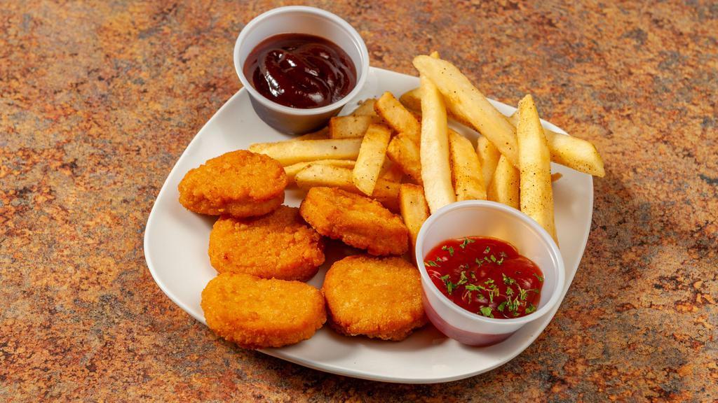 Chicken Nuggets (6 Pieces) · comes with side and drink