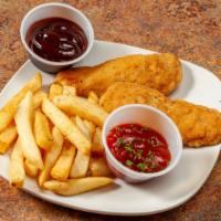 Chicken Tenders (2 Pieces) · comes with side and drink
