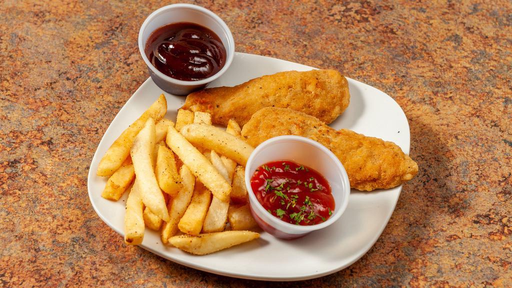 Chicken Tenders (2 Pieces) · comes with side and drink