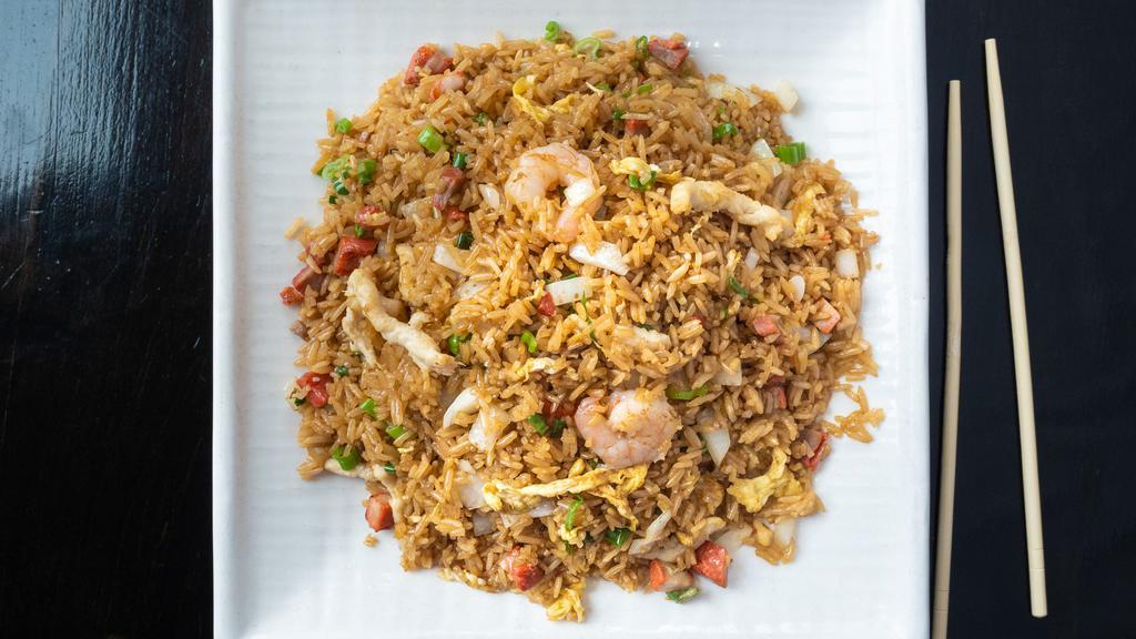 House Special Fried Rice · Chicken, shrimp, roast pork.
