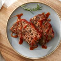 Savory Homestyle Meatloaf · Spice-forward house BBQ glaze, fresh herbal flavoring with local Manoomin wild rice.

Served...