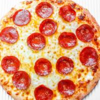 Gluten Free Pizza · Small gluten free round. Build your own cheese pizza. Premium toppings extra.