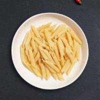 Byo Penne · Fresh penne pasta cooked with your choice of sauce and toppings!