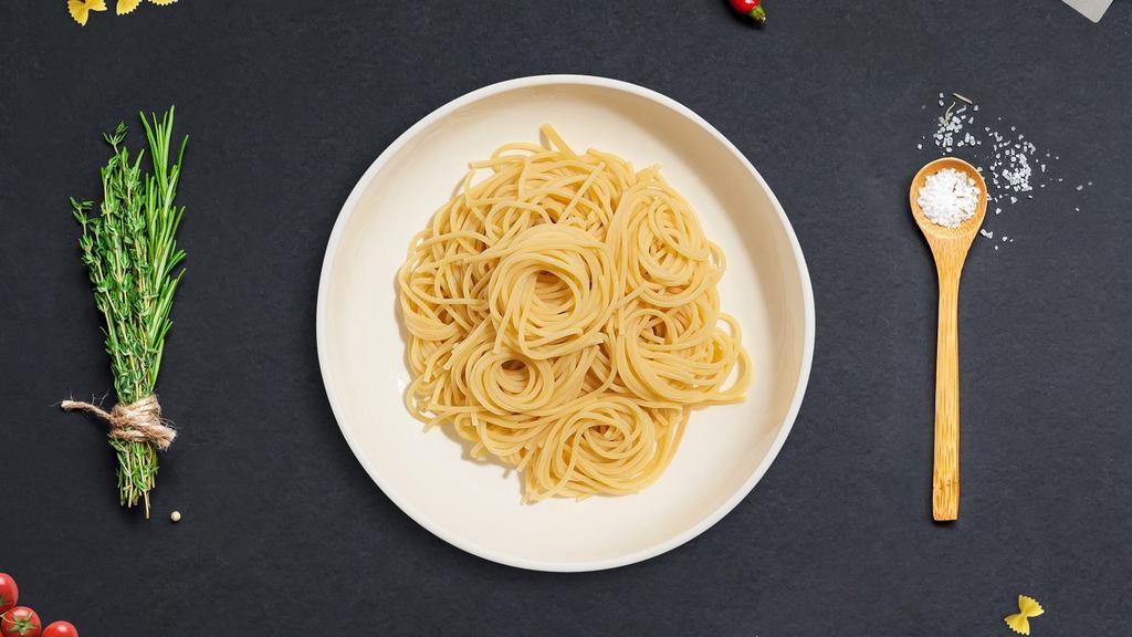 Byo Spaghetti · Fresh spaghetti pasta cooked with your choice of sauce and toppings!