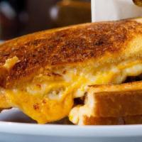 The Five Boroughs · Grilled Cheese-gouda, gruyere, cheddar, swiss, parmesan, sourdough  (served with fries or to...