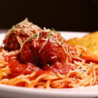 Spaghetti · Served with Papa’s Signature Marinara Sauce and your choice of Meatballs, Meat Sauce or Ital...