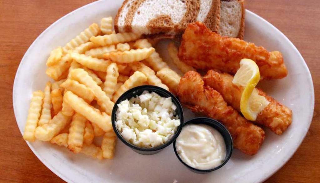 Beer Battered Cod · Premium Alaskan Cod battered & cooked to perfection. Served with Rye Bread - three 3 oz. pieces to an order