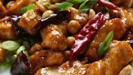#Szechuan Chicken四川鸡 · Spicy Combo plate. Served with roast pork fried rice and pork egg roll or spring roll. . Wit...