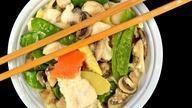 #Moo Goo Gai Pan蘑菇几片 · Combo plate. Served with roast pork fried rice and pork egg roll or spring roll. . With plai...