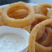 Onion Rings · Fried battered onion. Served with marinara sauce.
