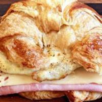 Classic · eggs, ham and Swiss cheese served on a croissant