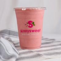 Strawberry Banana Yogurt Smoothie · Freshly made yogurt-based smoothie with real strawberries and banana!