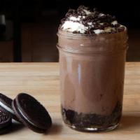 Oreo Cookie Gelato Froyo Shake · This delicious shake is made with vanilla gelato, oreo soft serve and oreo pieces, topped wi...