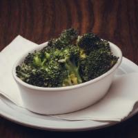 Broccoli Side · Steamed lemon pepper broccoli.