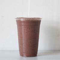 Peanut Cacao Smoothie · We love the peanut butter chocolate flavor in this smootie!  Made with peanut butter, cacao ...