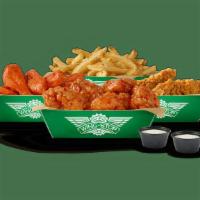 Triple Meal Deal · Comes with 6 classic wings, 6 boneless wings and 2 tenders  in your choice of 3 flavors, wit...