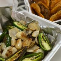 Jalapenos And Onions On The Grill  · 