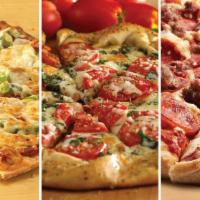Medium 12- In Pizza: Classic, Old World Or Pescara Crust · Your choice of Classic, Pescara, or Old World Crust.