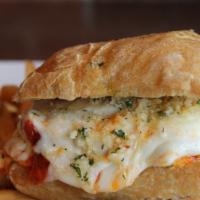 Chicken Parmesan Sandwich · Herb-parmesan breaded chicken topped with mozzarella, parmesan and zesty Italian tomato sauc...