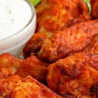 6 Pieces Traditional Wings · Choose one flavor and one dipping sauce.