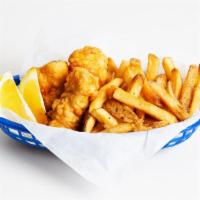 Fried Tilapia Filet Combo · Crispy breaded tilapia filets with fries and a drink